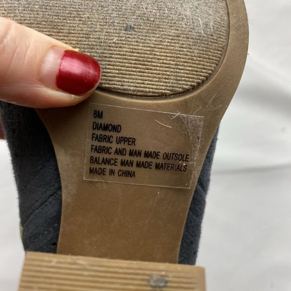 Massini Blue Women’s Booties Size 8 - Picture 6 of 8